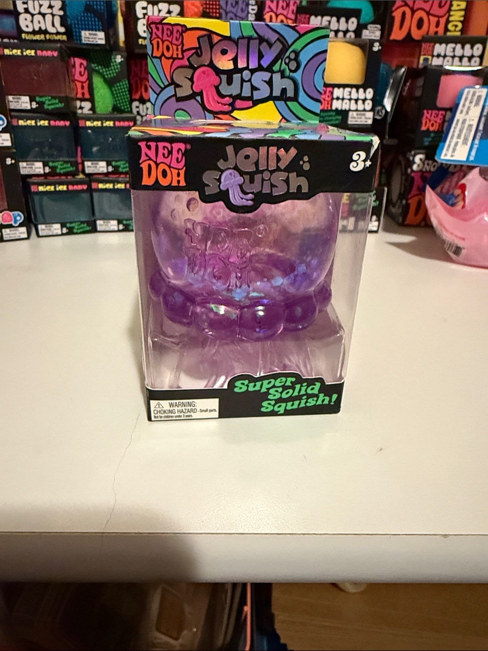 NeeDoh Jelly Squish Super Solid Squish - Purple